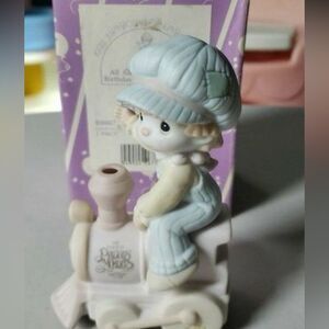 1992 Precious Moments "All Aboard for Birthday Club Fun"